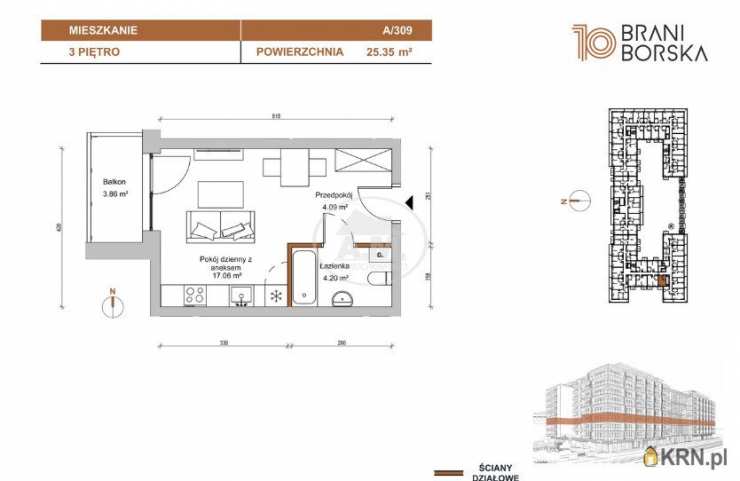 Mieszkanie  na sprzedaż, 1 pokojowe, Wrocław, Stare Miasto, ul. Braniborska