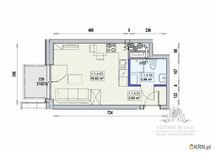 Mieszkanie  na sprzedaż, Wrocław, Stare Miasto, ul. , 1 pokojowe