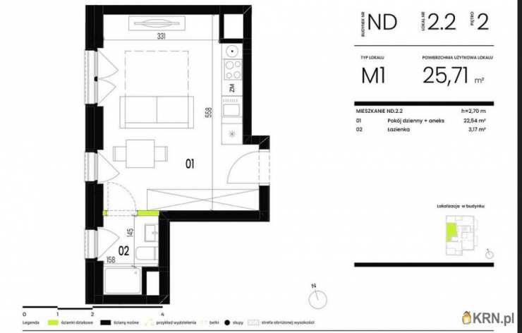 Mieszkanie  na sprzedaż, 1 pokojowe, Wrocław, Stare Miasto, ul. 