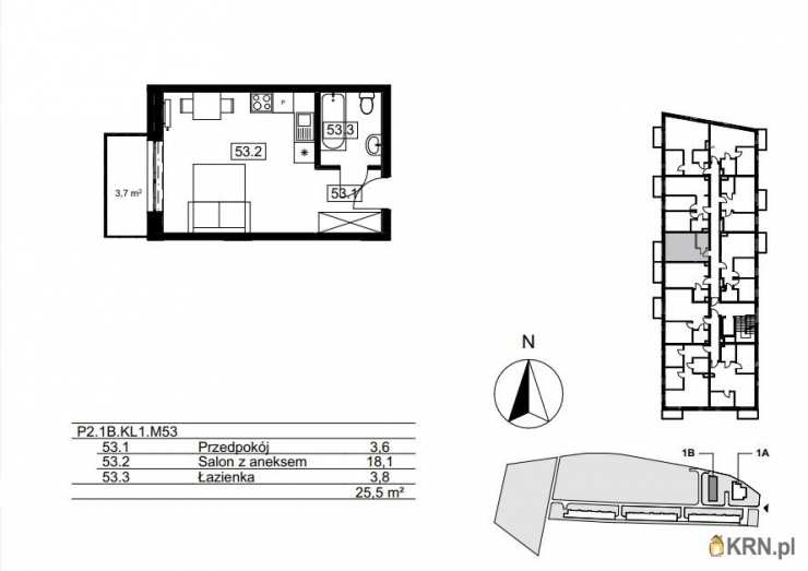 Kraków, Bieżanów-Prokocim/Złocień, ul. Agatowa, Mieszkanie  na sprzedaż, 1 pokojowe