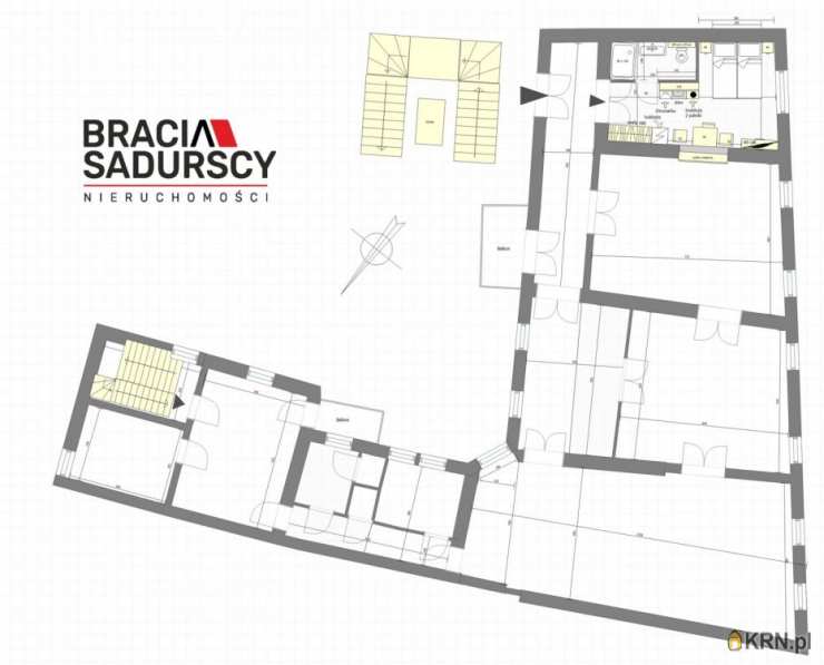 Kraków, Stare Miasto, ul. św. Krzyża, Mieszkanie  na sprzedaż, 7 pokojowe