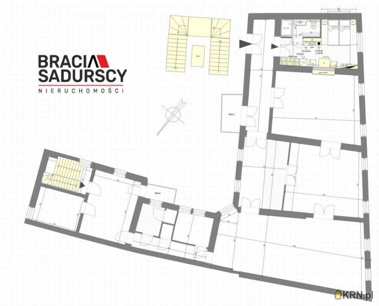 Kraków, Stare Miasto, ul. św. Krzyża, Mieszkanie  na sprzedaż, 7 pokojowe
