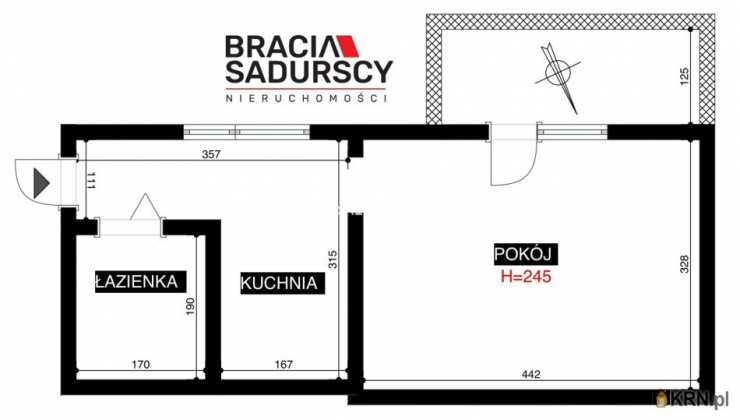 Mieszkanie  na sprzedaż, 1 pokojowe, Kraków, Dębniki/Ruczaj, ul. Zachodnia