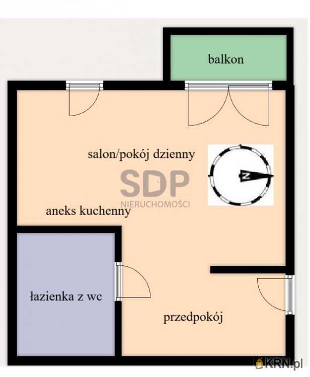 Mieszkanie  na sprzedaż, 1 pokojowe, Wrocław, Psie Pole/Poświętne, ul. Kamieńskiego