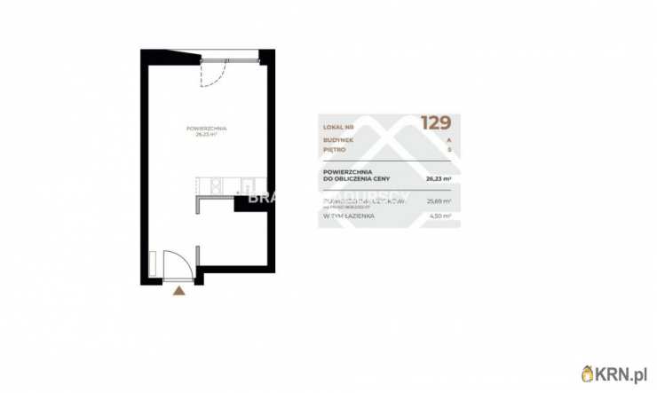 Kraków, Grzegórzki, ul. Fabryczna, Mieszkanie  na sprzedaż, 1 pokojowe