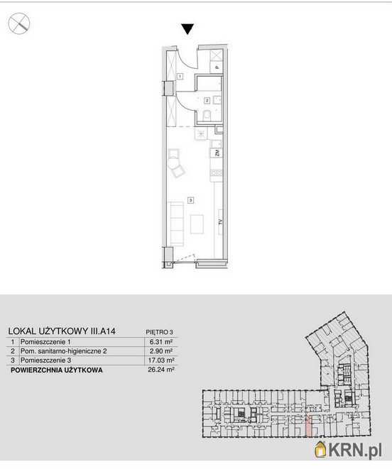 Wrocław, Krzyki, ul. , 1 pokojowe, Mieszkanie  na sprzedaż