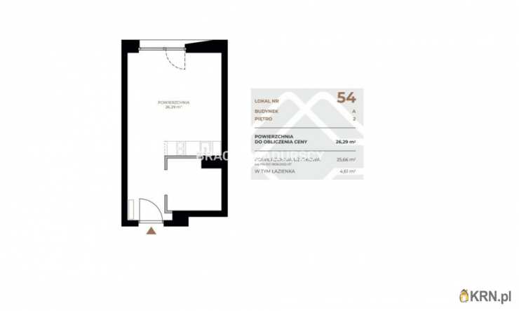 Kraków, Grzegórzki, ul. Fabryczna, Mieszkanie  na sprzedaż, 1 pokojowe