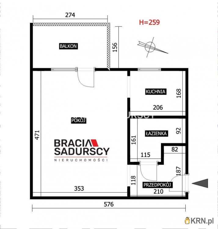 BRACIA SADURSCY NIERUCHOMOŚCI ODDZIAŁ BS5 NOWA HUTA, Mieszkanie  na sprzedaż, Kraków, Prądnik Biały, ul. W. E. Radzikowskiego