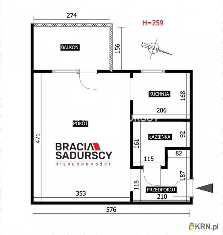 Kraków, Prądnik Biały, ul. W. E. Radzikowskiego, Mieszkanie  na sprzedaż, 1 pokojowe