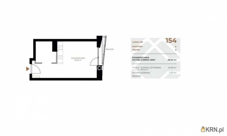 Kraków, Grzegórzki, ul. Fabryczna, Mieszkanie  na sprzedaż, 1 pokojowe