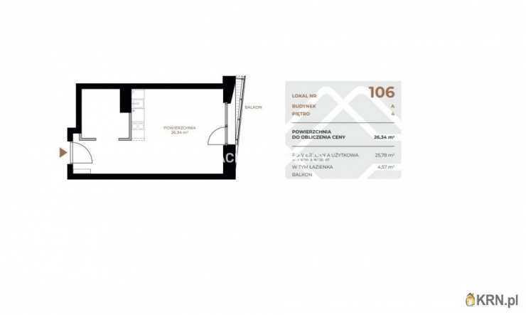 Kraków, Grzegórzki, ul. Fabryczna, Mieszkanie  na sprzedaż, 1 pokojowe