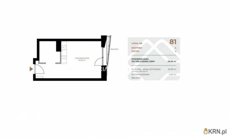 Kraków, Grzegórzki, ul. Fabryczna, Mieszkanie  na sprzedaż, 1 pokojowe