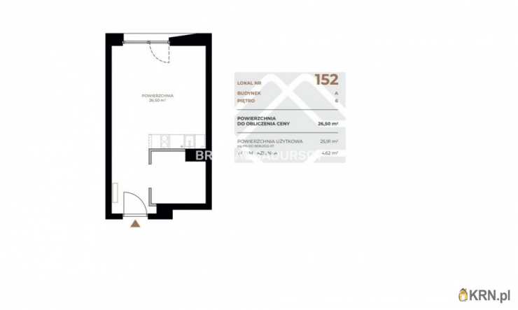 Kraków, Grzegórzki, ul. Fabryczna, Mieszkanie  na sprzedaż, 1 pokojowe