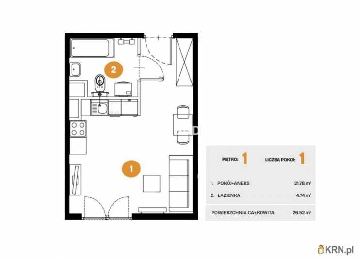 Kraków, Bronowice, ul. Na Błonie, Mieszkanie  na sprzedaż, 1 pokojowe