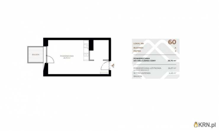 Kraków, Grzegórzki, ul. Fabryczna, Mieszkanie  na sprzedaż, 1 pokojowe