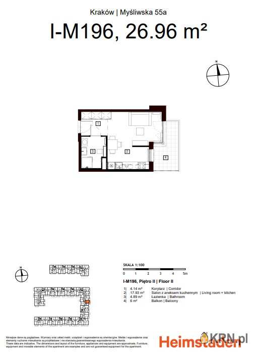 Mieszkanie  na sprzedaż, Kraków, Podgórze, ul. Myśliwska, 4 pokojowe