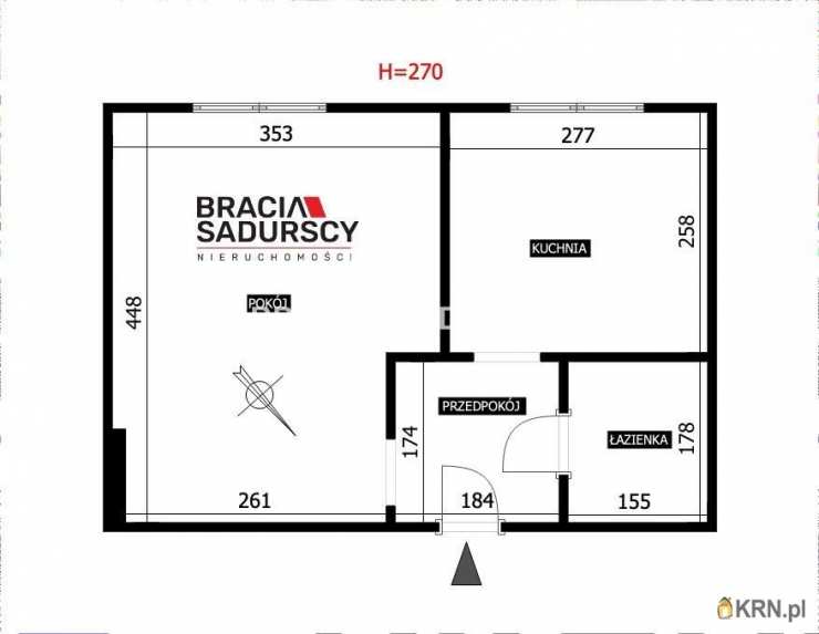 Mieszkanie  na sprzedaż, Kraków, Nowa Huta, ul. Centrum B, 1 pokojowe