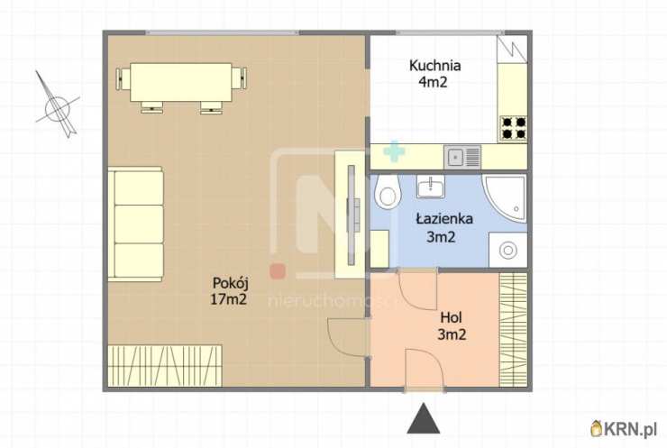 Warszawa, Wola, ul. Okopowa, 1 pokojowe, Mieszkanie  na sprzedaż