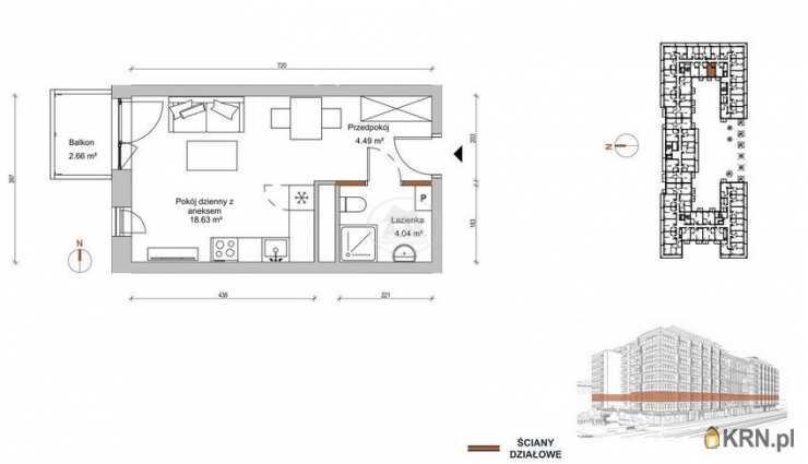 Mieszkanie  na sprzedaż, 1 pokojowe, Wrocław, Stare Miasto, ul. Braniborska