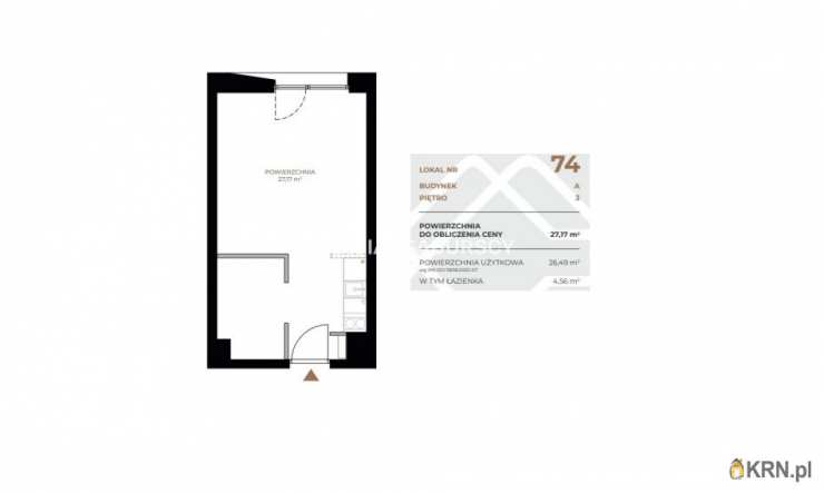 Kraków, Grzegórzki, ul. Fabryczna, Mieszkanie  na sprzedaż, 1 pokojowe