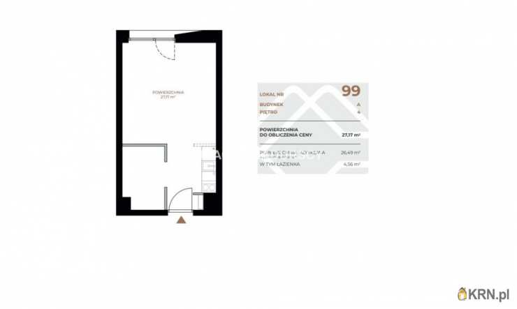 Kraków, Grzegórzki, ul. Fabryczna, Mieszkanie  na sprzedaż, 1 pokojowe