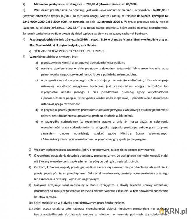 Mieszkanie  na sprzedaż, 2 pokojowe, Pelplin, ul. 