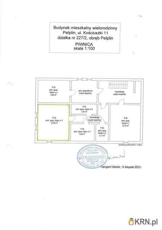 Mieszkanie  na sprzedaż, 2 pokojowe, Pelplin, ul. 
