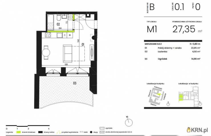 1 pokojowe, Mieszkanie  na sprzedaż, Wrocław, Stare Miasto, ul. 