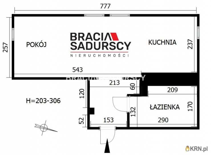Kraków, Prądnik Czerwony, ul. J. Sabały, 1 pokojowe, Mieszkanie  na sprzedaż