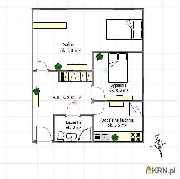 1 pokojowe, Warszawa, Praga Południe/Gocławek, ul. Grochowska, Mieszkanie  na sprzedaż