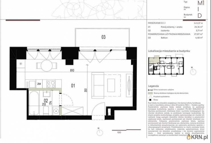 Mieszkanie  na sprzedaż, Wrocław, Stare Miasto, ul. , 1 pokojowe