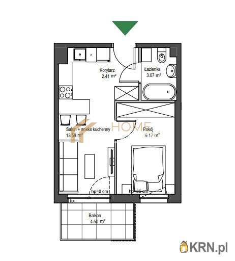 2 pokojowe, Mieszkanie  na sprzedaż, Gdańsk, Osowa, ul. Planetarna