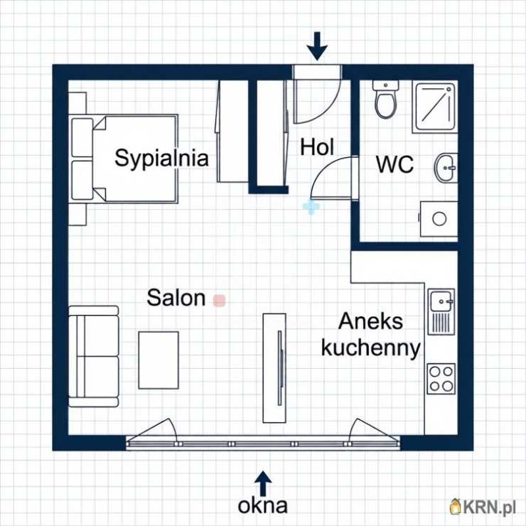 1 pokojowe, Warszawa, Praga Południe/Saska Kępa, ul. Francuska, Mieszkanie  do wynajęcia