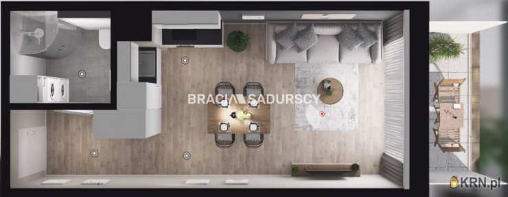 Mieszkanie  na sprzedaż, Kraków, Dębniki, ul. dr. J. Babińskiego, 1 pokojowe