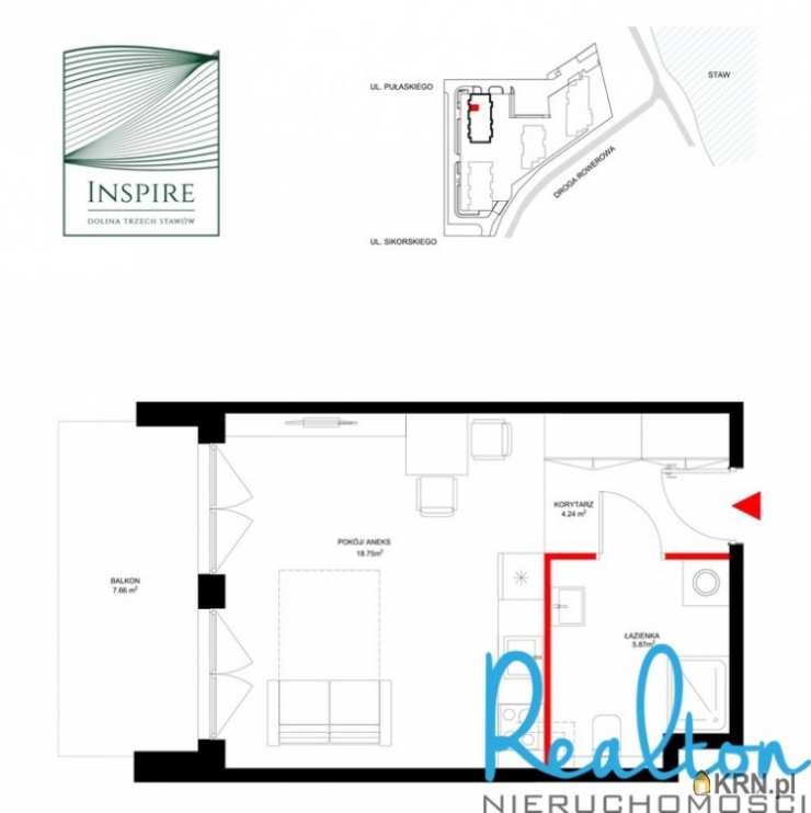 Katowice, ul. I. Paderewskiego, 1 pokojowe, Mieszkanie  na sprzedaż