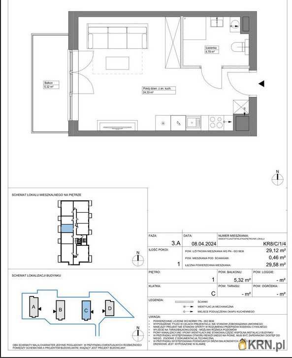 Wrocław, Krzyki, ul. , 1 pokojowe, Mieszkanie  na sprzedaż