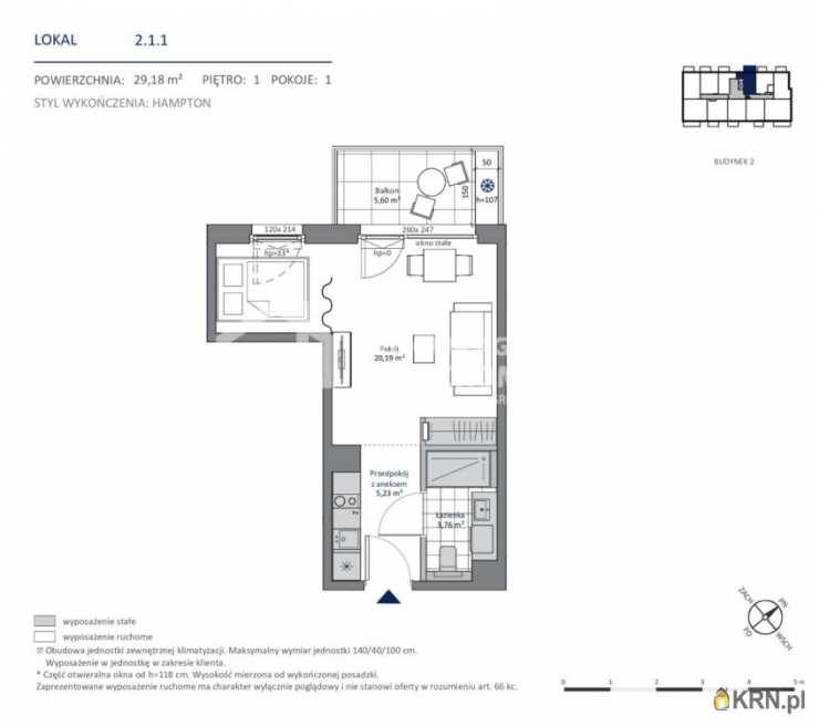 Mieszkanie  na sprzedaż, 1 pokojowe, Łeba, ul. Turystyczna