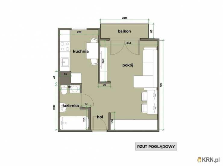 1 pokojowe, Kraków, Dębniki/Ruczaj, ul. Czerwone Maki, Mieszkanie  na sprzedaż