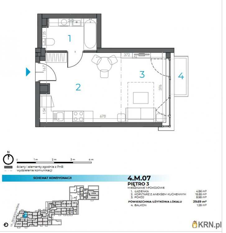 Mieszkanie  na sprzedaż, 1 pokojowe, Wrocław, Krzyki, ul. 