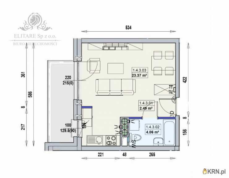 1 pokojowe, Mieszkanie  na sprzedaż, Wrocław, Stare Miasto, ul. 
