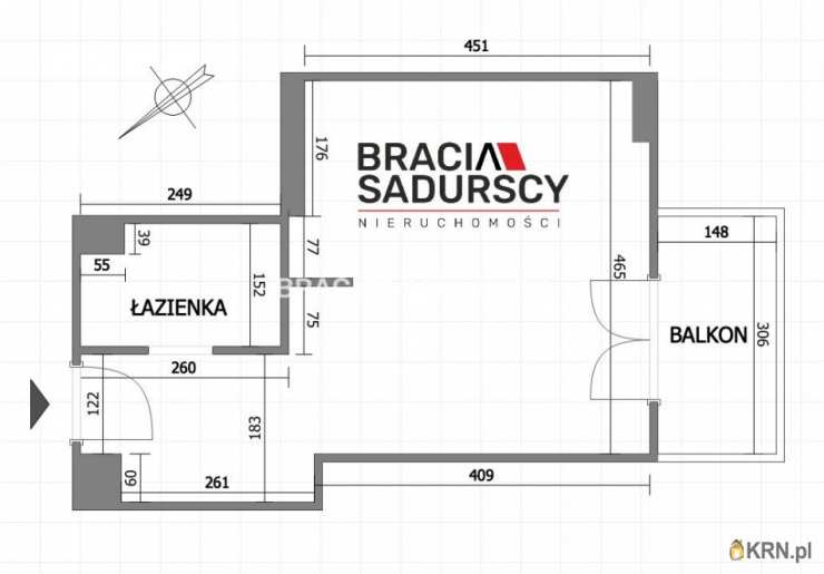 1 pokojowe, Mieszkanie  do wynajęcia, Kraków, Prądnik Biały, ul. H. Pachońskiego