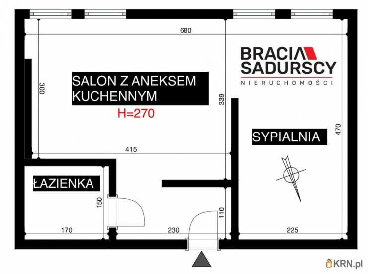 2 pokojowe, Kraków, Nowa Huta, ul. Ogrodowe, Mieszkanie  na sprzedaż