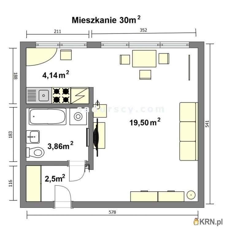 1 pokojowe, Warszawa, Śródmieście/Powiśle, ul. , Mieszkanie  do wynajęcia