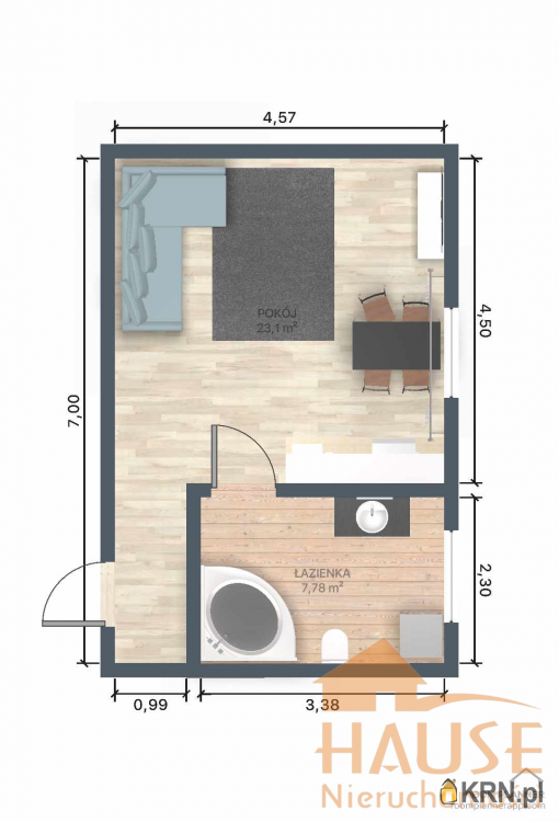 HAUSE Nieruchomości, Mieszkanie  na sprzedaż, Wrocław, Psie Pole/Karłowice, ul. 