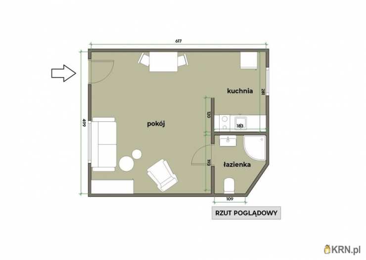 Mieszkanie  na sprzedaż, Kraków, Stare Miasto, ul. J. Kochanowskiego, 1 pokojowe