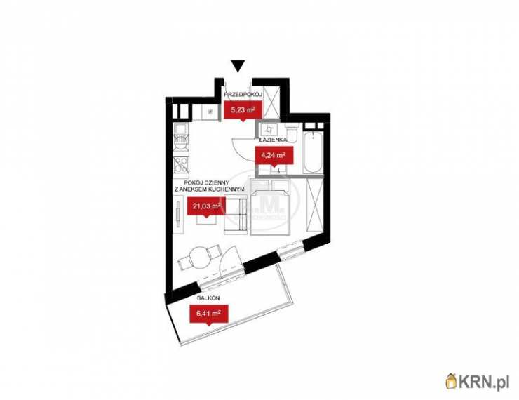 Mieszkanie  na sprzedaż, Wrocław, Psie Pole/Kleczków, ul. W. Reymonta, 1 pokojowe