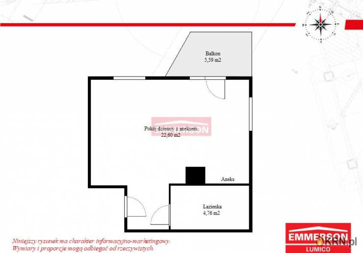 1 pokojowe, Kraków, Prądnik Biały, ul. , Mieszkanie  na sprzedaż