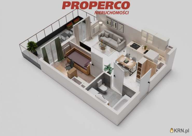 Jędrzejów, ul. , 2 pokojowe, Mieszkanie  na sprzedaż