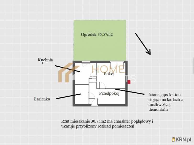 Borkowo, ul. Żeglarska, 1 pokojowe, Mieszkanie  na sprzedaż