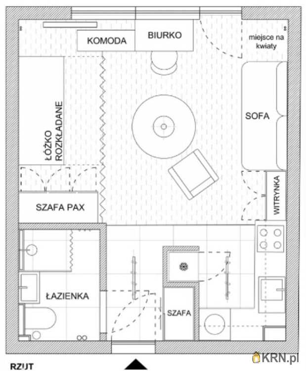 Mieszkanie  na sprzedaż, Wrocław, Psie Pole, ul. Bolesława Krzywoustego, 1 pokojowe